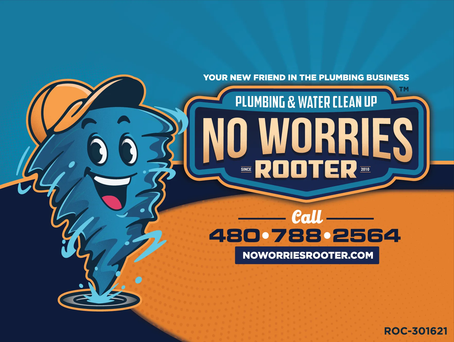 No Worries Rooter logo
